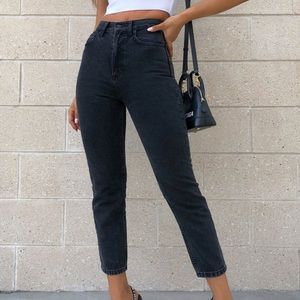 Drive Me Crazy Cropped Jeans Vintage Black